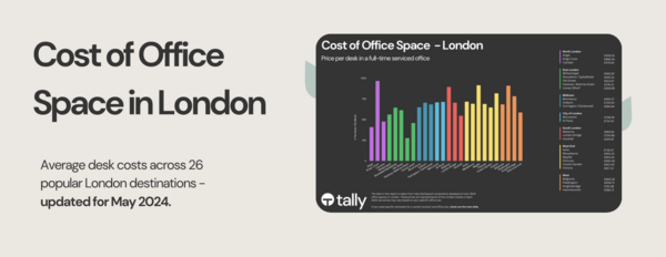 Tally Workspace's cost of office space in London report